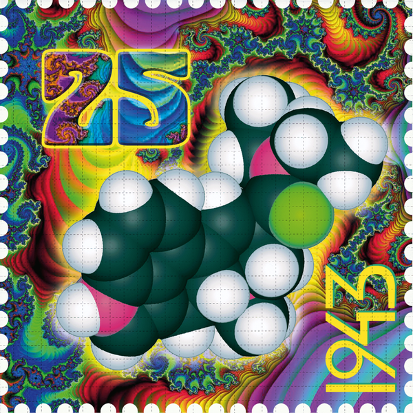 Molecular 25th Stamp